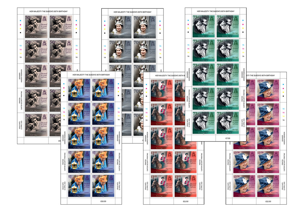 Sheets of 10